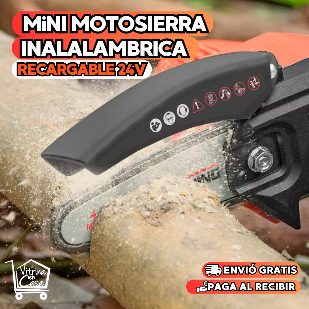 Mini Motosierra De Mano Bateria Recargable Inalambrica 24v.