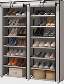 Zapatero Closet Doble Tela 10 Niveles